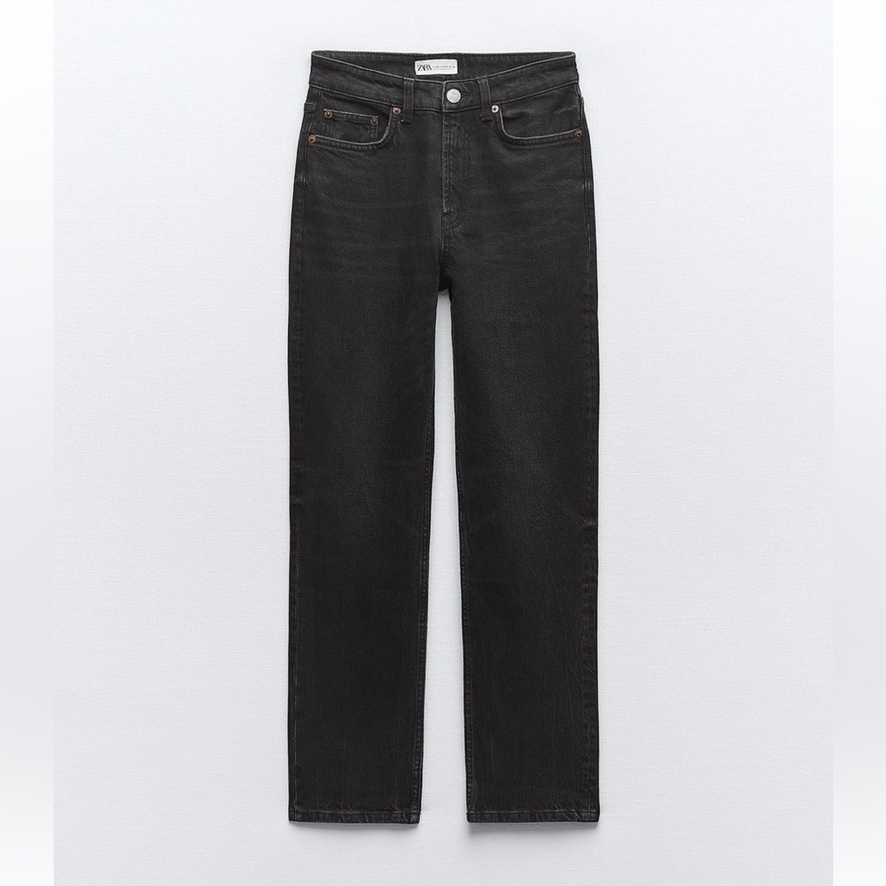 Zara TRF high waisted stovepipe jeans